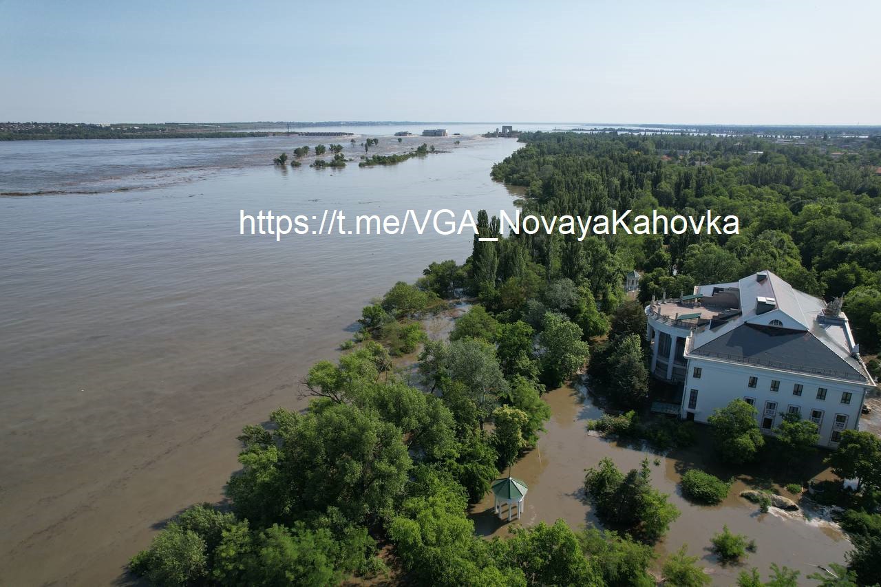 В центральной части Новой Каховки на 8 утра чрезвычайной ситуации нет, в прибрежной части есть подтопления